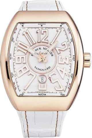 Franck Muller Vanguard Rose Gold And White Dial
